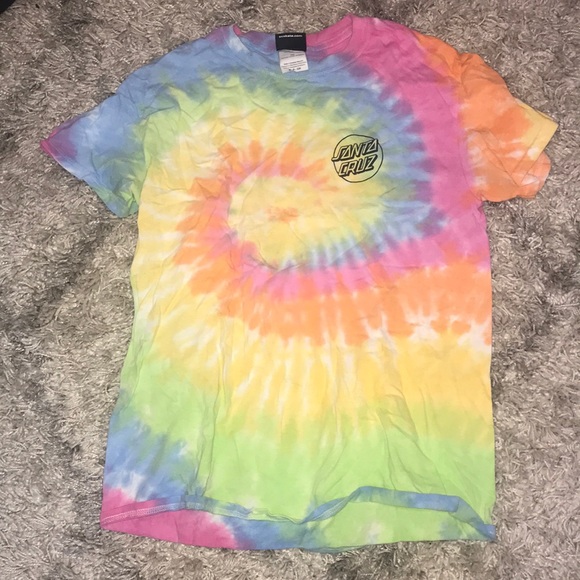Santa Cruz Tops - SANTA CRUZ TYE-DYE T-SHIRT